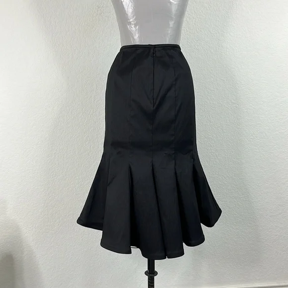 Tadashi VTG Panel Midi Mermaid Fit Flare Pencil Skirt